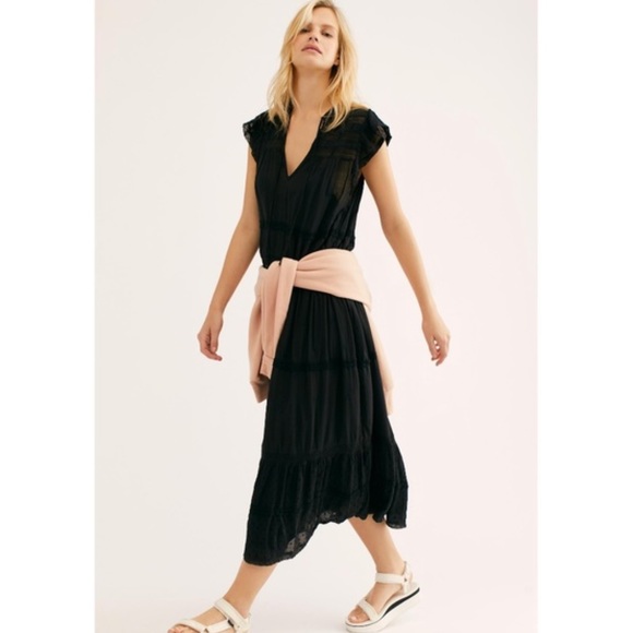 free people midnight midi dress